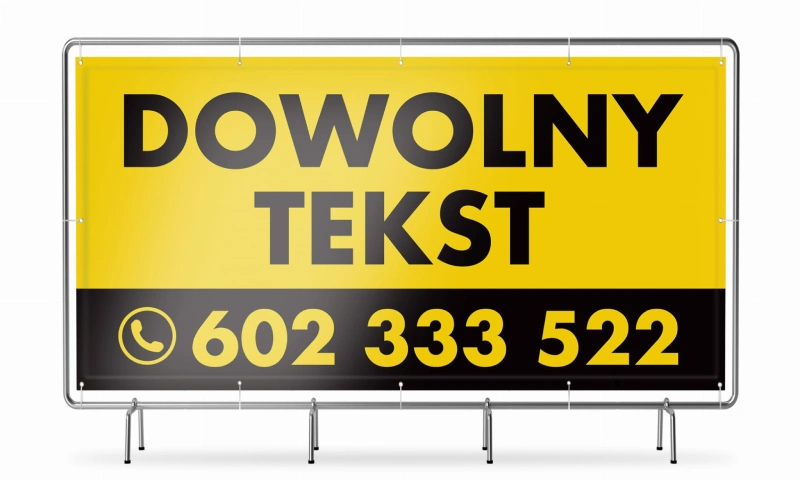 baner reklamowy - dowolny tekst